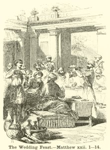 Düğün Ziyafeti, Matta, xxii, 1, 14 by English School