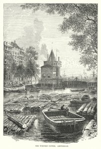 Weeper Kulesi, Amsterdam (gravür) by English School
