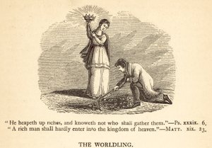 The Worldling (gravür) by English School