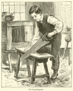 Genç Marangoz (gravür) by English School