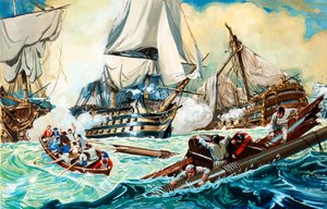 Trafalgar savaşı by English School