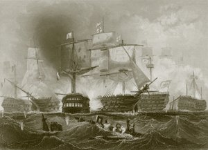 Trafalgar savaşı by English School