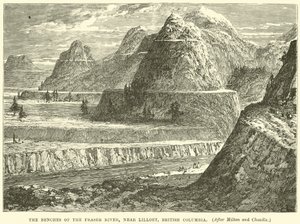Lillooet, British Columbia yakınlarındaki Fraser Nehri