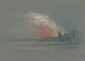 Parlamento binalarının yakılması, 16 Ekim 1834 by English School