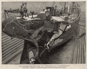 SS Toreador ve La Bourgogne arasındaki çarpışma; Liverpool