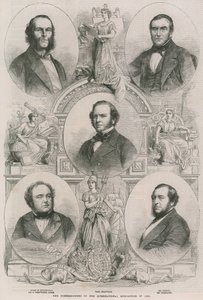 1862 Uluslararası Sergisinin komisyon üyeleri by English School