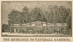 Vauxhall Bahçeleri, Londra girişi by English School