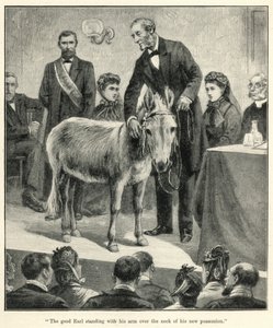 "İyi Earl, kolu yeni sahip olduğu boynun üzerinde duruyor" (lito) by English School