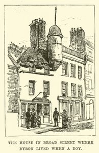 Byron'ın bir çocukken yaşadığı Broad Street'teki ev by English School