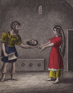 Kral, kibirli fuarı memnun etmek için ... (renkli gravür) by English School