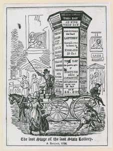 Son devlet piyangosunun son aşaması. Bir balad 1826 by English School