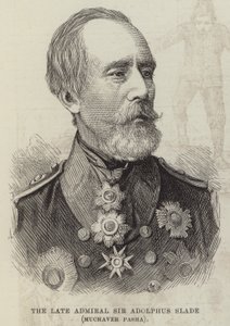 Merhum Amiral Sir Adolphus Slade, Muchaver Paşa (gravür) by English School