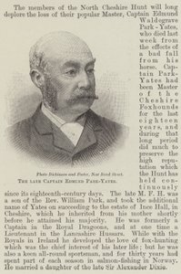 Rahmetli Kaptan Edmund Park-Yates (gravür) by English School