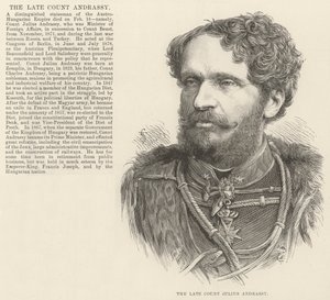 Merhum Kont Julius Andrassy (gravür) by English School