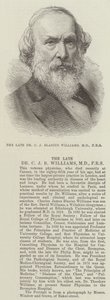 Merhum Dr CJ Blasius Williams, MD, FRS (gravür) by English School