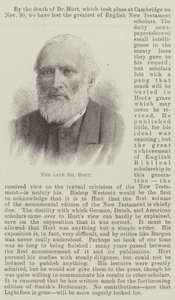 Merhum Dr Hort (gravür) by English School