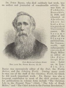 Merhum Dr Peter Bayne, LLD (gravür) by English School