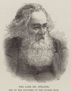 Vahşi Kulübün Kurucularından Merhum Dr Strauss (gravür) by English School