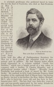 Pembroke geç Earl (gravür) by English School