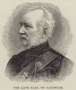 Sandviç geç Earl (gravür) by English School