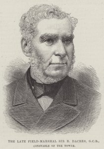 Merhum Mareşal Sir R Dacres, GCB, Kule Memurluğu (gravür) by English School