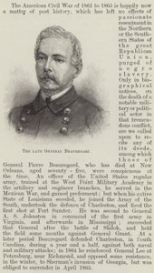 Geç General Beauregard (gravür) by English School