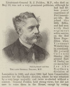 Rahmetli General Feilden, MP (gravür) by English School