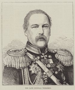 Geç General Todleben (gravür) by English School