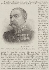 Rahmetli Korgeneral Sir CC Fraser, VC (gravür) by English School