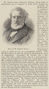 Rahmetli M Ambroise Thomas (gravür) by English School
