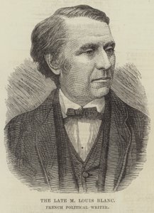 Rahmetli M Louis Blanc, Fransız Siyaset Yazarı (gravür) by English School