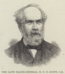Geç Tümgeneral H Y D Scott, CB (gravür) by English School