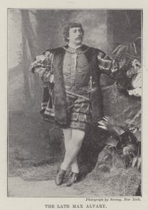 Geç Max Alvary (gravür) by English School
