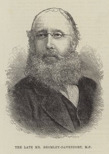 Merhum Bay Bromley-Davenport, MP (gravür) by English School