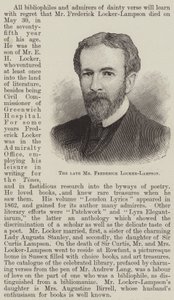 Merhum Bay Frederick Locker-Lampson (gravür) by English School