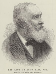 Geç Bay John Ball, FRS, Alp Explorer ve Botanist (gravür) by English School