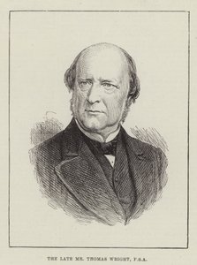 Merhum Bay Thomas Wright, FSA (gravür) by English School