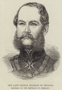 Prusya Prensi Charles, Almanya İmparatorunun Kardeşi (gravür) by English School