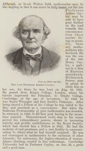 Rahmetli Profesör Arthur Cayley (gravür) by English School