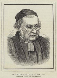 Rahmetli Rahip EB Pusey, DD, Canon of Christ Church, Oxford (gravür) by English School