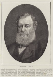 Rahmetli Sayın WE Forster, MP (gravür) by English School