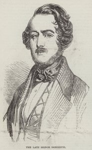 Merhum Signor Donizetti (gravür) by English School