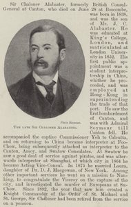 Merhum Sir Chaloner Kaymaktaşı (lito) by English School