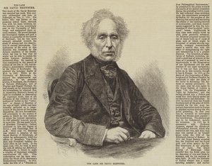 Merhum Sir David Brewster (gravür) by English School