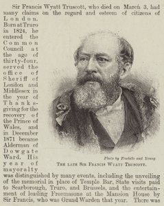 Merhum Sir Francis Wyatt Truscott (gravür) by English School