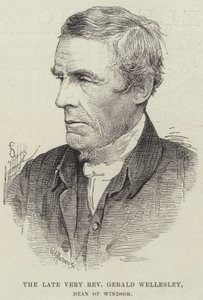 Rahmetli Muhterem Gerald Wellesley, Windsor Dekanı (gravür) by English School
