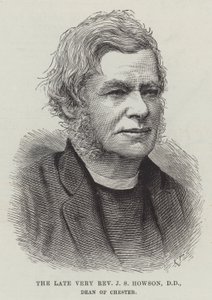 Merhum Çok Muhterem JS Howson, DD, Chester Dekanı (gravür) by English School