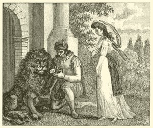 Aşık aslan (gravür) by English School