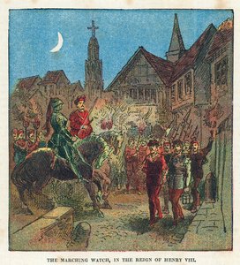 Kral Henry VIII saltanatında yürüyen saat by English School