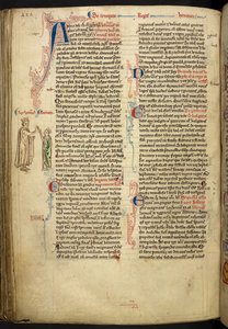 The Historia Anglorum'dan Henry III ve Eleanor of Provence'ın Evliliği, Matthew Paris, MS Royal 14 CVII, f. 124.v, c.1250-59 by English School